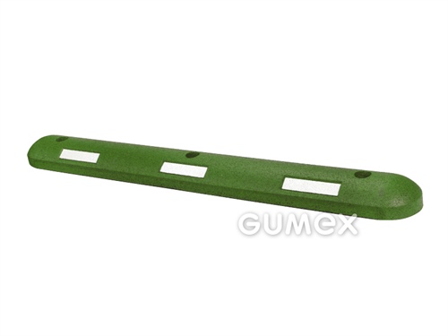 ELASTON-ELTEC elastische Tempohemmschwelle mit weißem Reflexionsstreifen, 60mm, 1000x120mm, grün, 